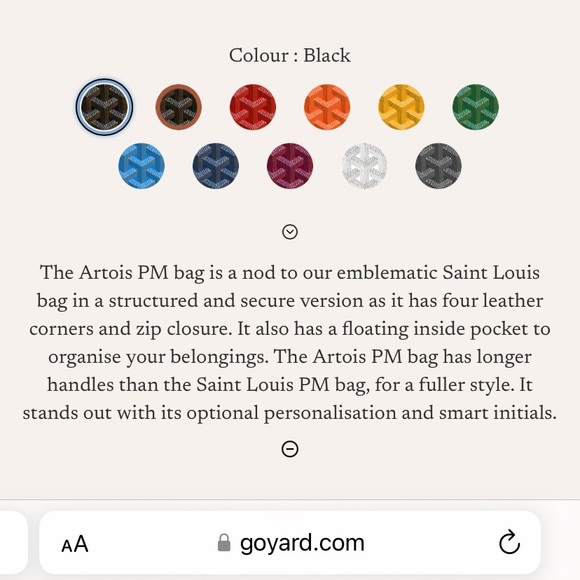 AUTHENTIC Goyard Artois PM tote - Picture 14 of 15